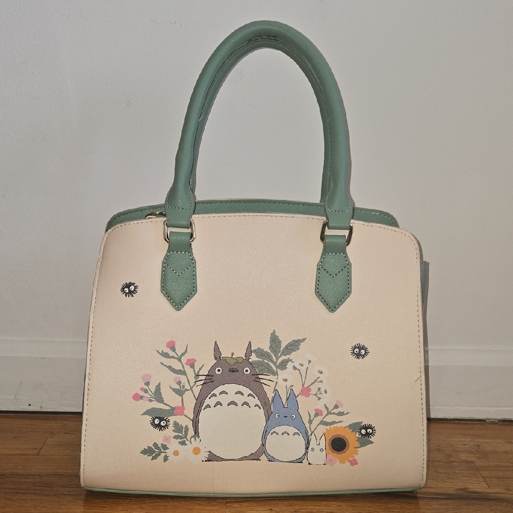 Studio Ghibli My Neighbor Totoro Sage Green Satchel Bag - Picture 4 of 8